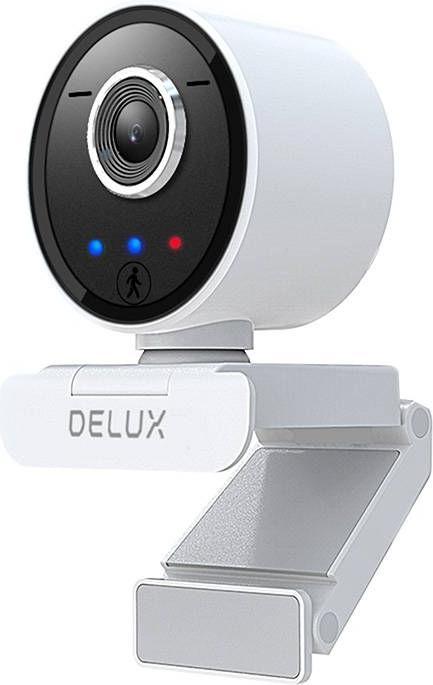 Image du produit Delux Caméra web intelligente avec suivi et microphone intégré DC07 (blanc) 2MP 1920x1080p (2 Mpx)