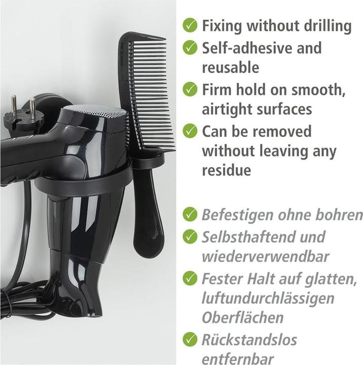 Actual product image Wenko Hairdryer holder Static-Loc Plus Pavia