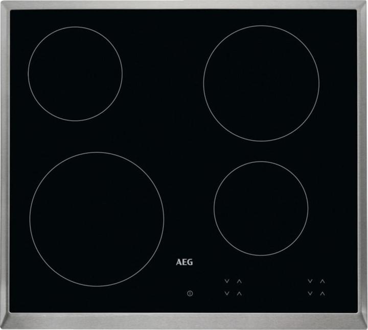 Actual product image AEG HK624000XB 3000 Radiant Hob / Autonomous glass ceramic hob / 60 cm