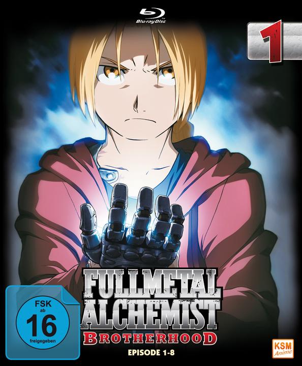 Actual product image Fullmetal Alchemist: Brotherhood Volume 1 (Blu-ray, 2009, German, Japanese)
