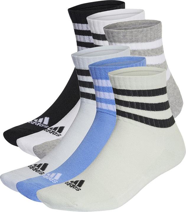 Immagine prodotto adidas Calzini 3-Stripes Cushioned Sportswear Mid-Cut (3 paia) (40, 41, 42)