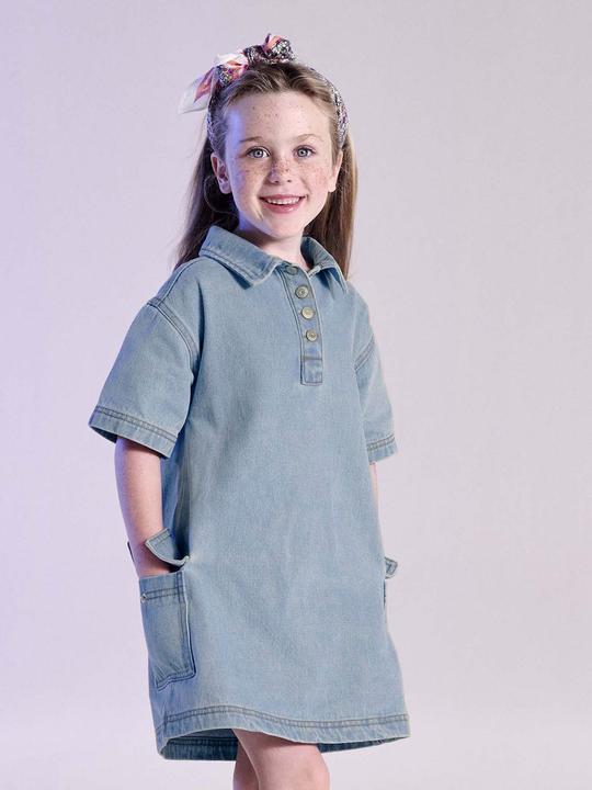 Produktbild Vertbaudet Mädchen Jeanskleid (110)