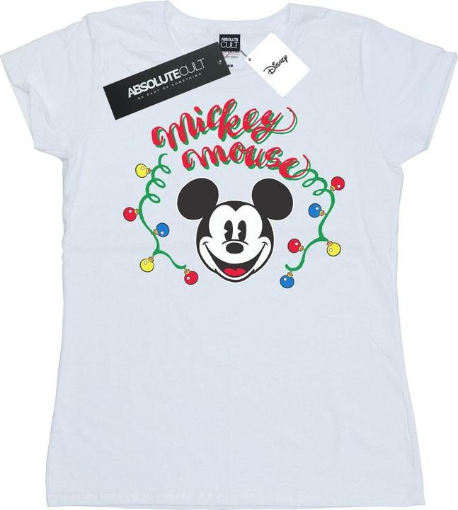 Produktbild Disney Mickey Mouse Christmas Light Bulbs TShirt (S)