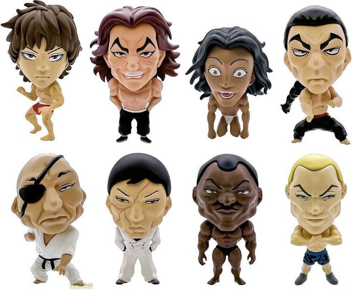 16 directions Baki Hanma 16d Collectible Figure Collection PVC minifigures 8-pack Baki Hanma 6 cm