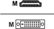 Actual product image M-Cab Mcab HDMI TO DVI-D CABLE BLACK 2.0M DVI-D 24+1 FULL HD GOLD M/M (2 m, DVI)