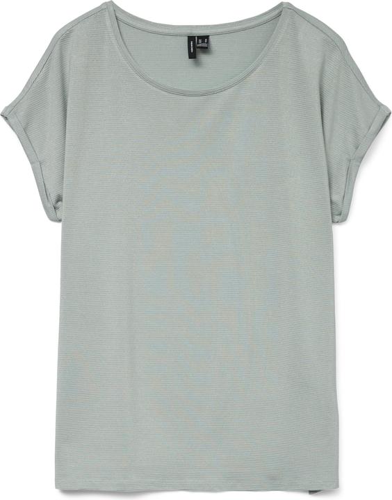 Vero Moda Vmlava Glitter Ss Top Stripe Ga
