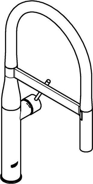 Actual product image Grohe Kitchen mixer with flexible spout Essence warm sunset brushed 30294