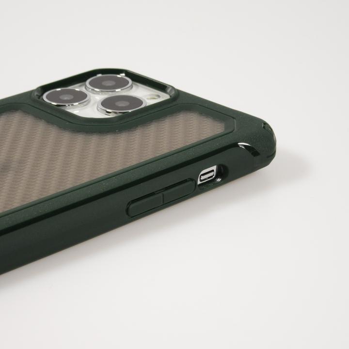 Produktbild PhoneLook Hülle Military Elite kompakt Cover mit semi-transparentem Carbon Rücken (Apple iPhone 14 Pro)