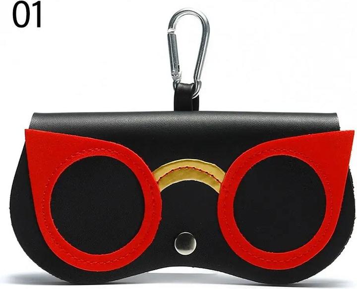 Produktbild Only-Bags.Store Cartoon Portable Sun Eye Glasses Box PU Leder Brillenetui Sonnenbrille