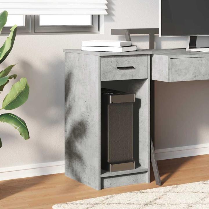 Produktbild VidaXL Computerschrank mit Schublade Betongrau 35x45x77 cm PC-Schrank (35 x 45 x 77 cm)