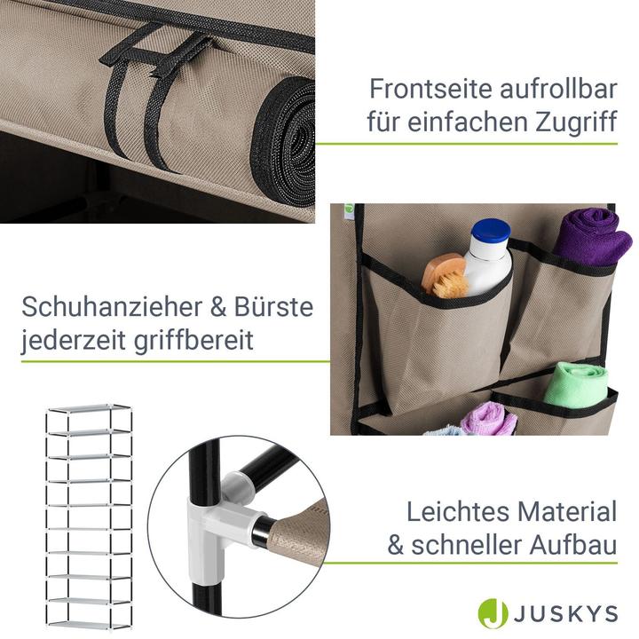 Actual product image Juskys Shoe cabinet (58 x 160 x 28 cm)