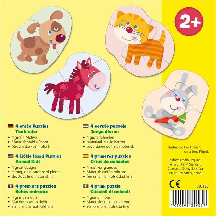 Produktbild Haba 4 erste Puzzles – Tierkinder (4 Teile)