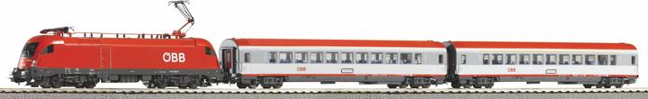 Piko PSCwlan S Set ÖBB Taurus with 2 Express Train Cars A Track & B V (Track H0)