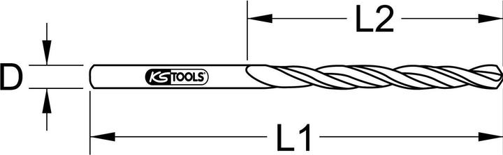 Produktbild KS Tools HSS-R Spiralbohrer (3.4 Millimeter)