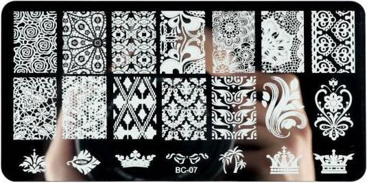 Actual product image JTI Nail decorations - stamping - cool motifs (Artificial nails, Multicoloured)