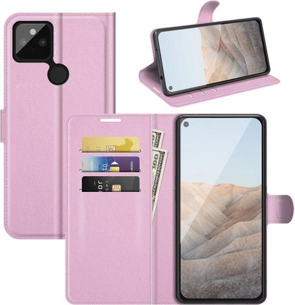 Actual product image MU Classic Litchi Leather Bookcover Series (Google Pixel 5a)