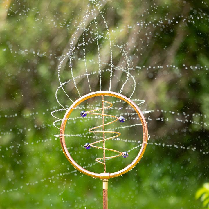 Image du produit Relaxdays Jeu d’eau de jardin, cuivré-vert (Arroseur circulaire)