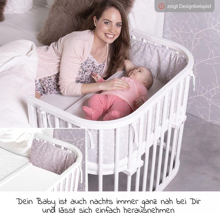 Produktbild Babybay Beistellbetten Beistellbett Boxspring Comfort Plus - Weiss lackiert