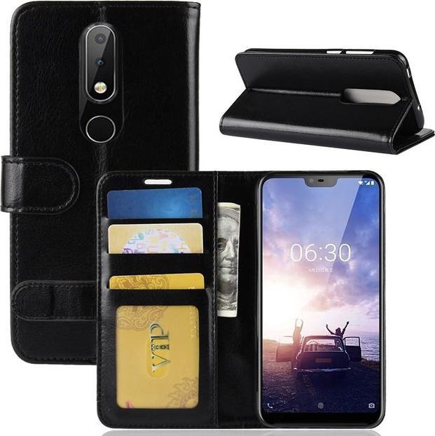 Image du produit MU Classic Crazy Horse II Bookcover Series en cuir (Nokia 6.1 Plus)