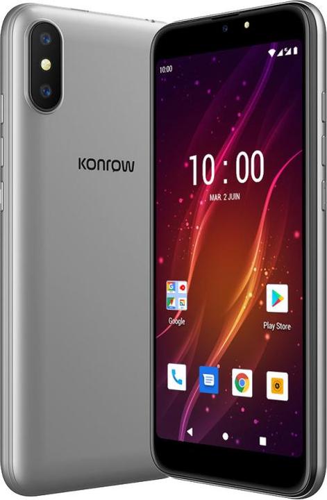 Immagine prodotto Konrow Easy K55 (Dual Sim - 4G - 5,45" - 8 GB, 1 GB RAM) Argento