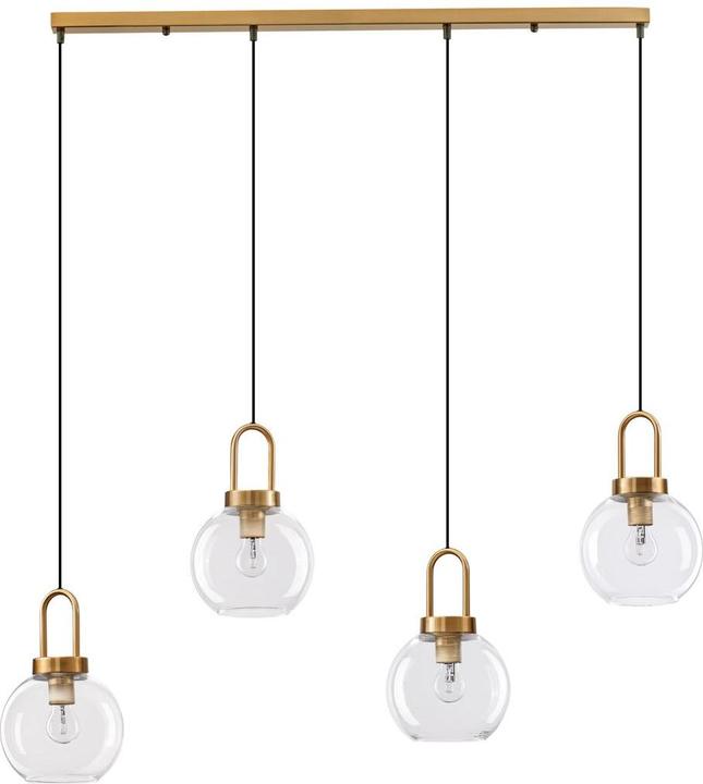 Immagine prodotto Nova Luce IRVINE lampada a sospensione E27 4 pieghe oro 97,5x20x155cm dimmerabile 9241180 (E27)