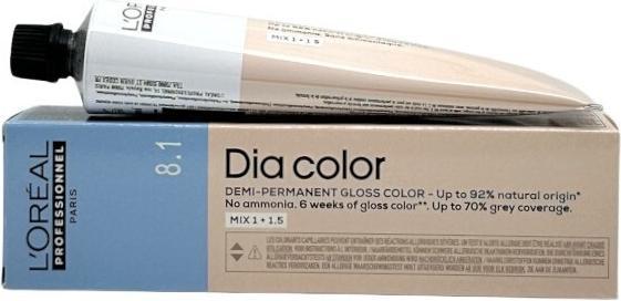 Immagine prodotto L'Oréal Paris Loreal DIA Colour 8.1 Biondo Chiaro Cenere 60 ml (8.1 Cenere chiara bionda)