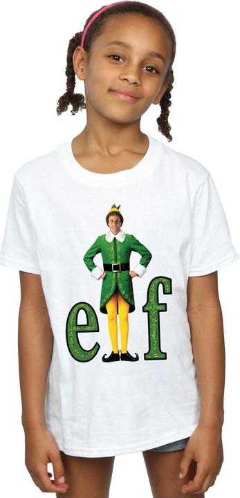 Actual product image Elf Girls Buddy Logo Cotton T-Shirt (152, 158)