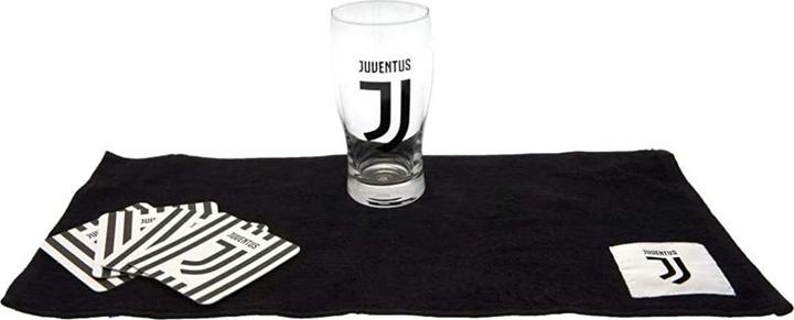 Produktbild FC Juventus Wappen Bar Set Glas Kork