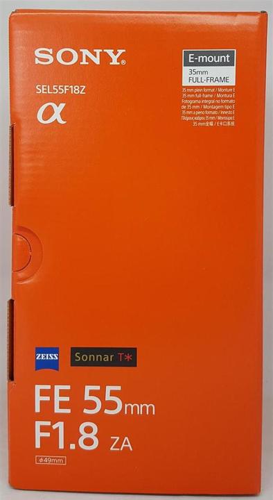 Actual product image Sony FE 55mm f/1.8 ZA Zeiss Sonnar T (Sony E, full size)