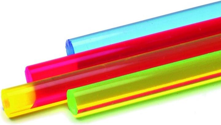 Werkstarck Acrylstäbe farbig fluoreszierend (100 cm, 0.60 cm)