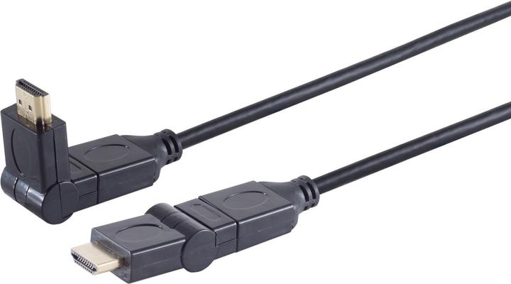 Actual product image Shiverpeaks Monitor cable 2 x HDMI type A plug angled, 1.3b, 1.5 m (22221396) (1.50 m, HDMI)