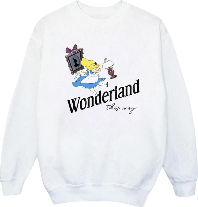 Disney Sweatshirt Jungen Alice im Wunderland This Way (104)