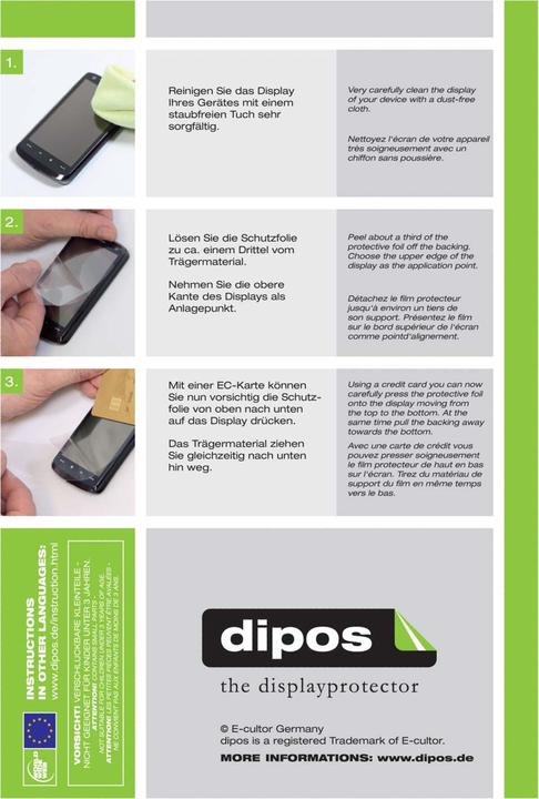 Produktbild Dipos Displayschutzfolie Antireflex (2 Stück, Oppo R7 Plus)