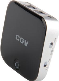 Actual product image CGV My BT RT, Bluetooth, 3.0+HS, A2DP, AVRCP, Black, Lithium, 350 mAh (Transmitter & Receiver)