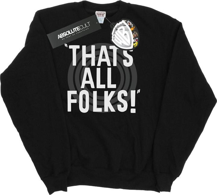 Image du produit Looney Tunes - Sweat THAT'S ALL FOLKS TEXT - Femme (M)