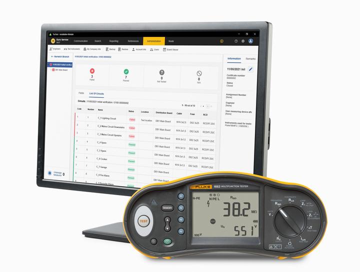 Produktbild Beha Amprobe BEHA 1663 DE FTT KIT Installationstester + Trutest Adv (CAT III 500V, CAT IV 300V)