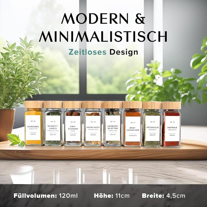Actual product image Edelhaus EH-SJB-WH Spice jar set