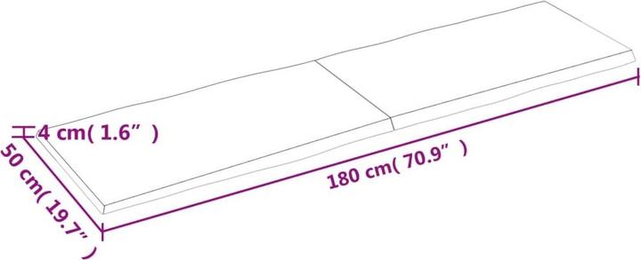 Produktbild VidaXL Aneta (180 x 50 x 4 cm)