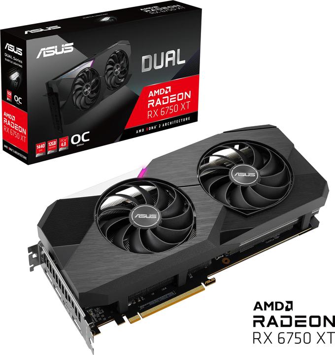 Actual product image ASUS DUAL Radeon RX 6750 XT OC EDITION (12 GB)