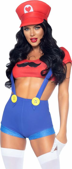 Image du produit Leg Avenue Sexy Kostãoem Mario Bros Rouge/Bleu M (M)