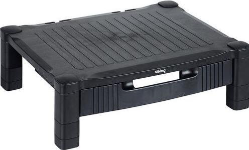 Image du produit Office Depot Support d'écran Plastique Avec tiroir Réglable en hauteur Noir