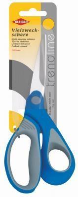 Actual product image Kleiber Embroidery scissors ""Trend Line"", length: 127 mm, grey/blue pointed, very ergonomic, therefore (12.70 cm)