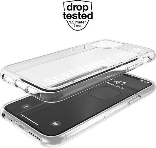 Produktbild Superdry Hülle Clear Case transparent mit Logoaufdruck (Apple iPhone 11 Pro Max)