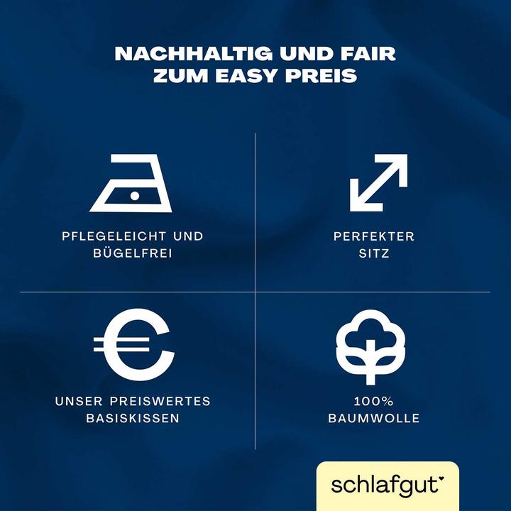 Actual product image schlafgut Easy Jersey (Duvet cover, 70 x 90 cm)