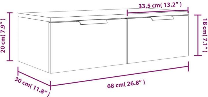 Produktbild VidaXL Baker (68 x 30 x 20 cm)