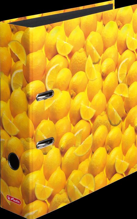 Immagine prodotto Herlitz Cartellina con motivo a limone, DIN A4, larghezza dorso: 80 mm Cartellina a fessura, copertina (A4, 80 mm, 1 Pezzo/i)