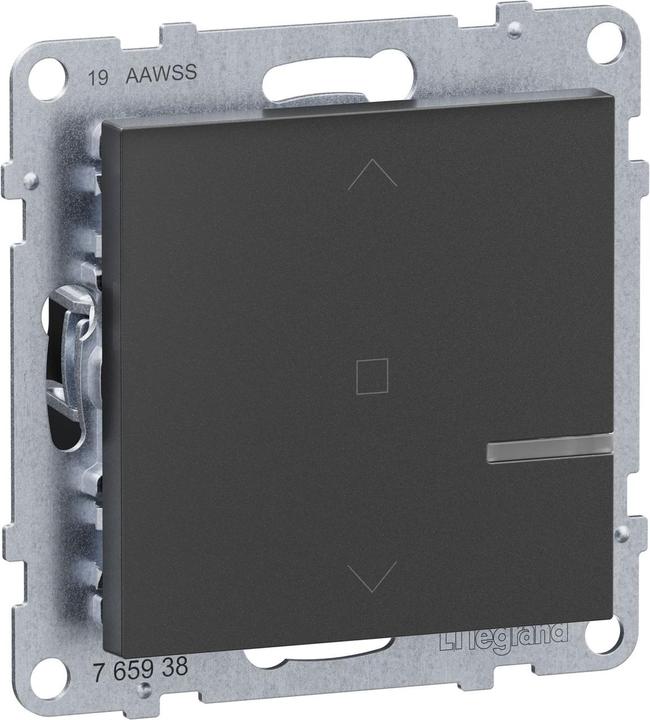 Actual product image Legrand Seano with Netatmo 765938 Roller shutter switch anthracite