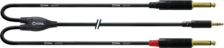 Produktbild Cordial CFY 3 WPP - Y-Adapterkabel (3 m, 3.5mm Klinke (AUX), 6.3mm Klinke (Jack))