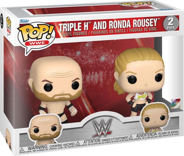 Produktbild Funko WWE pack 2 POP! Vinyl figurines Rousey/Triple H 9 cm