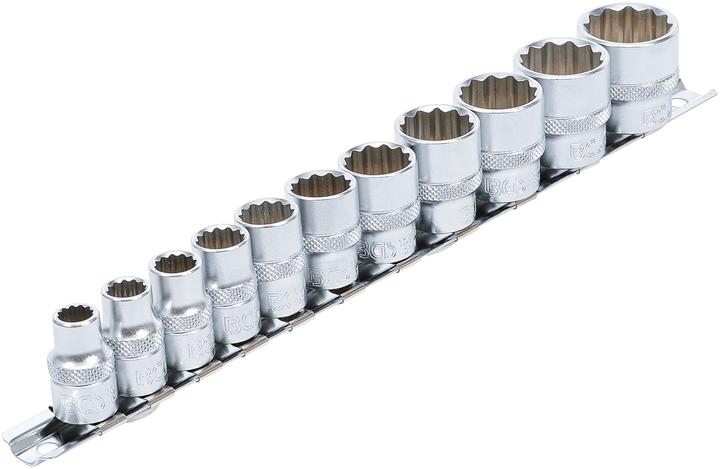 Actual product image BGS Socket Set, 12-point 10 mm (3/8") Drive Inch Sizes 11 pcs.